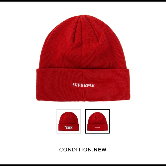 supreme x champion beanie